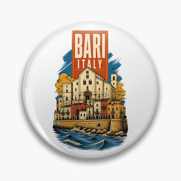 Item preview, Bari Italy Vintage Travel Tourism designed and sold by TravelersGems.