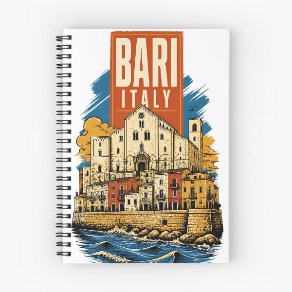 Item preview, Bari Italy Vintage Travel Tourism designed and sold by TravelersGems.