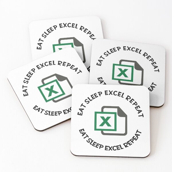 Item preview, Eat Sleep Excel Repeat Funny White designed and sold by Nicolasmoreau.
