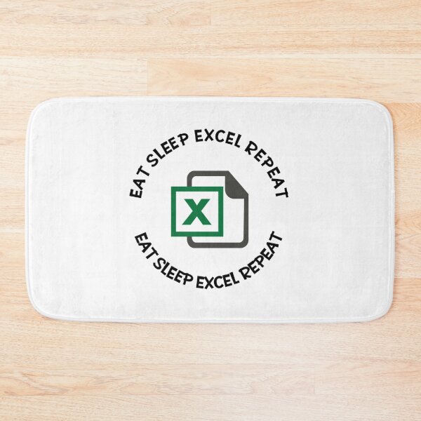 Item preview, Eat Sleep Excel Repeat Funny White designed and sold by Nicolasmoreau.