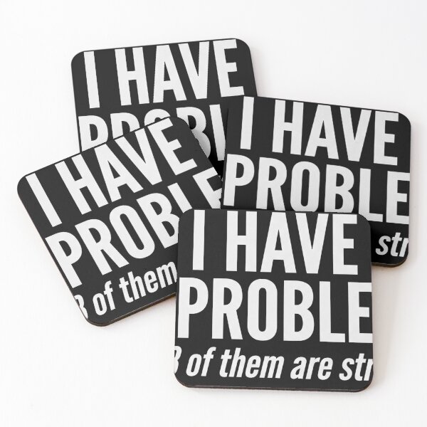 Item preview, 99 Problems Stringing 3D Print Humor White Text designed and sold by Niebieski-Labs.