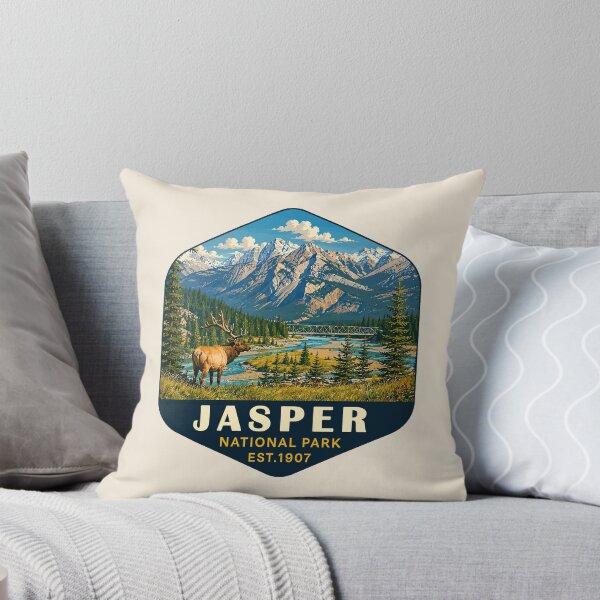 Item preview, Jasper National Park Canada – Vintage Retro Mountain Adventure designed and sold by Gideon Emmerich.
