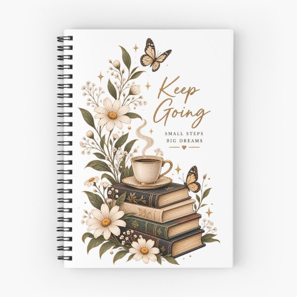 Item preview, Botanical Book Lover | Keep Going Inspirational Design designed and sold by Butterfly  Effect.