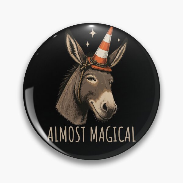 Item preview, Donkey Almost Magical Funny Traffic Cone Unicorn Humor designed and sold by wtfbba.