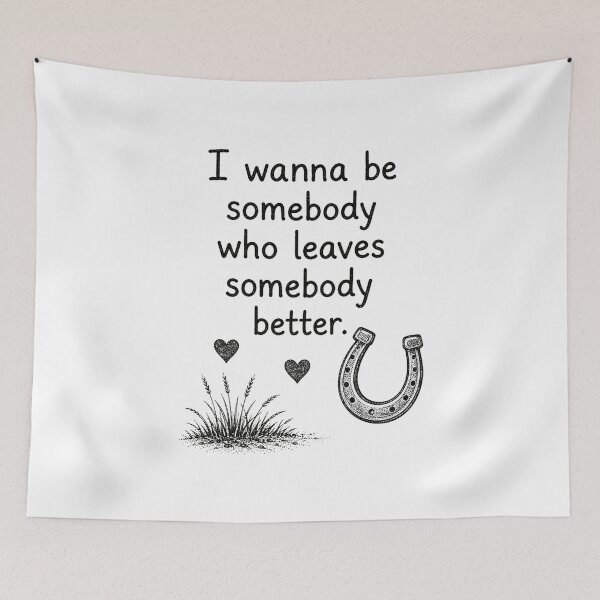 Item preview, Leave Somebody Better Horseshoe Art designed and sold by shahdakuy.