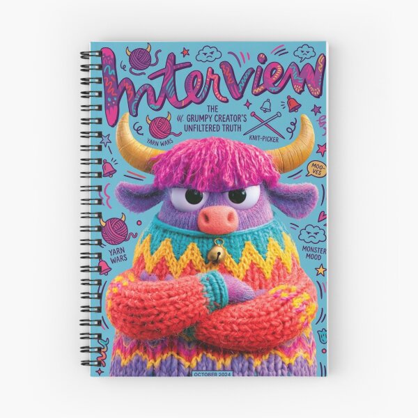 Item preview, Grumpy Yarn Beast on Cover Duty designed and sold by Print Fiction.
