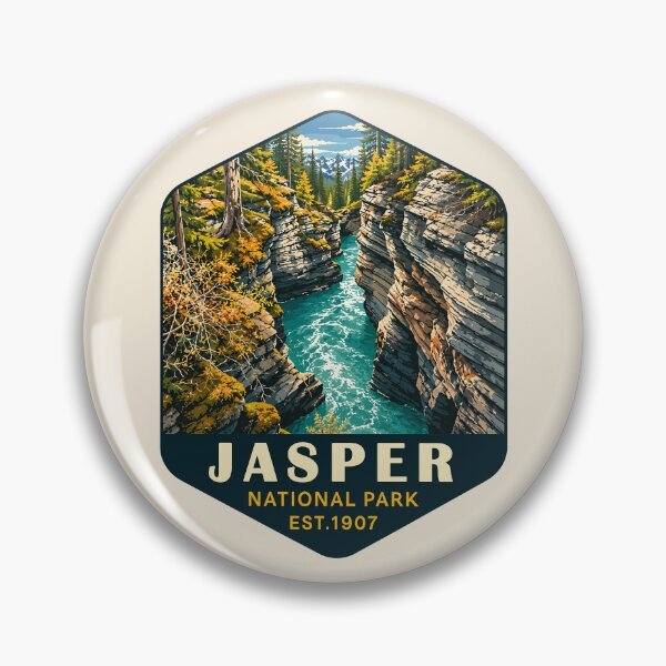 Item preview, Jasper National Park Canada – Vintage Retro Mountain Adventure designed and sold by Gideon Emmerich.
