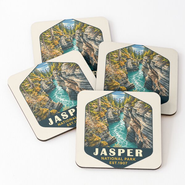 Item preview, Jasper National Park Canada – Vintage Retro Mountain Adventure designed and sold by Gideon Emmerich.