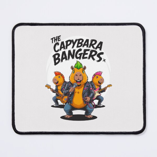 Item preview, The Capybara Bangers – Funny Punk Rock Capybara Band designed and sold by paulo silveira.