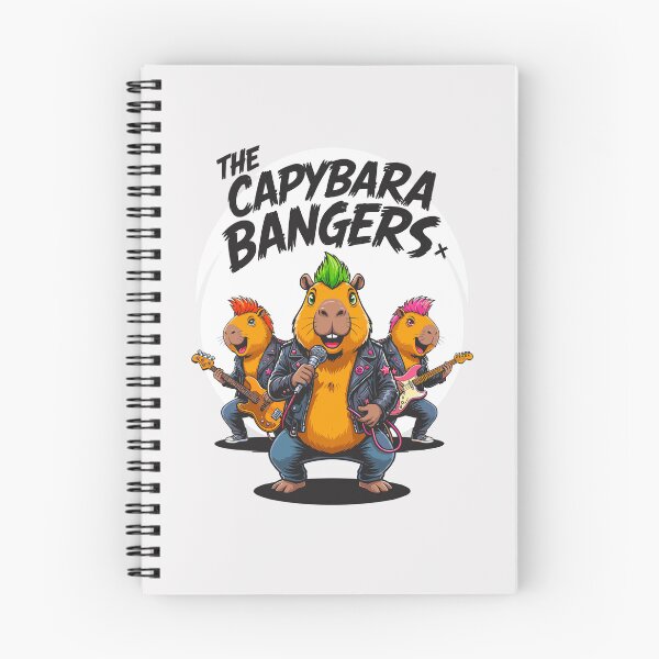Item preview, The Capybara Bangers – Funny Punk Rock Capybara Band designed and sold by paulo silveira.