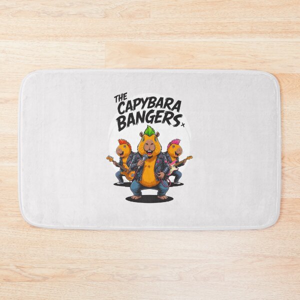 Item preview, The Capybara Bangers – Funny Punk Rock Capybara Band designed and sold by paulo silveira.