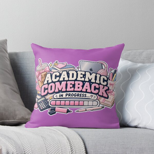 Item preview, Academic Comeback in Progress – Pink Study Aesthetic Sticker – Student Gift designed and sold by Infinite Images.