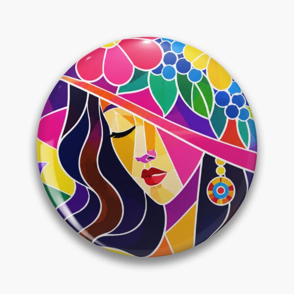 Item preview, Woman in a Floral Hat designed and sold by NeuroArtGallery.