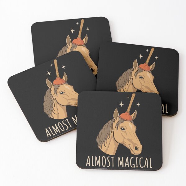 Item preview, Almost Magical Funny Horse Joke Plunger Unicorn Humor designed and sold by wtfbba.