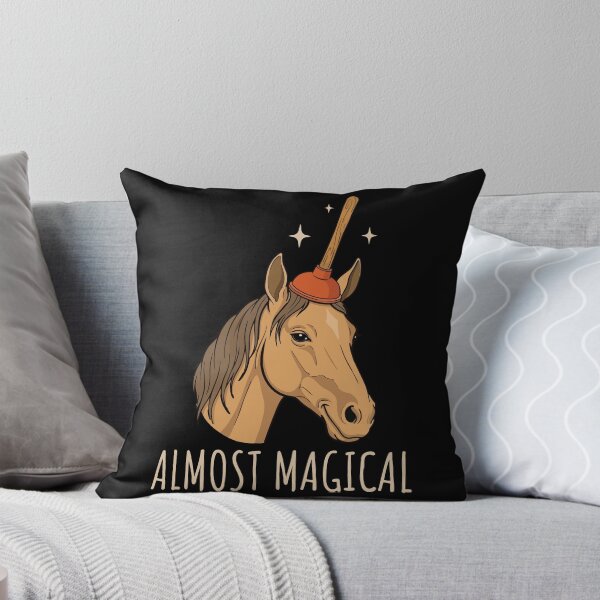 Item preview, Almost Magical Funny Horse Joke Plunger Unicorn Humor designed and sold by wtfbba.