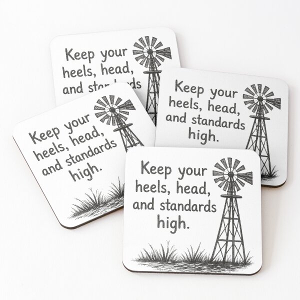 Item preview, Keep Standards High Rustic Windmill designed and sold by shahdakuy.