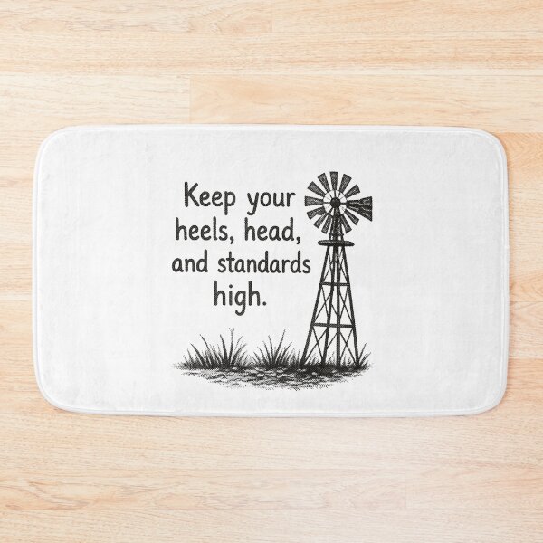 Item preview, Keep Standards High Rustic Windmill designed and sold by shahdakuy.