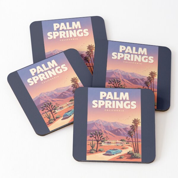 Item preview, Palm Springs California Illustration Travel Art Vintage designed and sold by KrisSidDesigns.