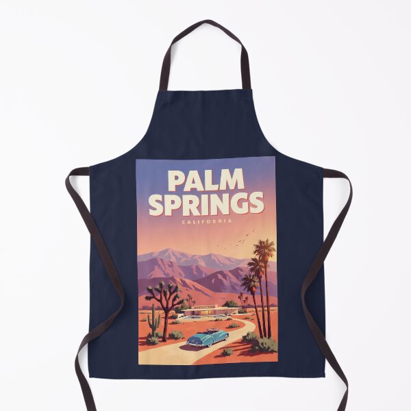 Item preview, Palm Springs California Illustration Travel Art Vintage designed and sold by KrisSidDesigns.