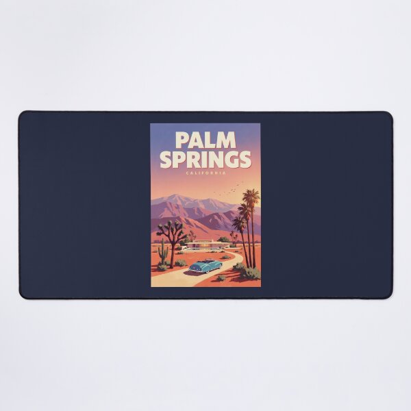 Item preview, Palm Springs California Illustration Travel Art Vintage designed and sold by KrisSidDesigns.