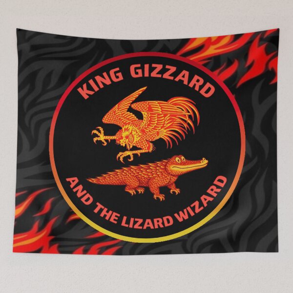 Item preview, King Gizzard and the Lizard Wizard - Gator and Rooster designed and sold by Q Art & Design .