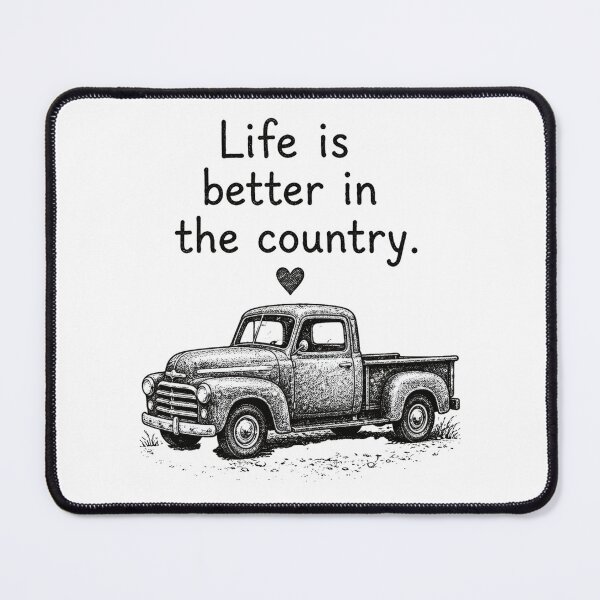Item preview, Life Is Better In The Country Vintage Truck designed and sold by shahdakuy.