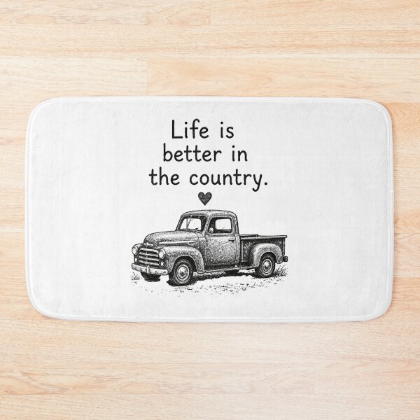 Item preview, Life Is Better In The Country Vintage Truck designed and sold by shahdakuy.