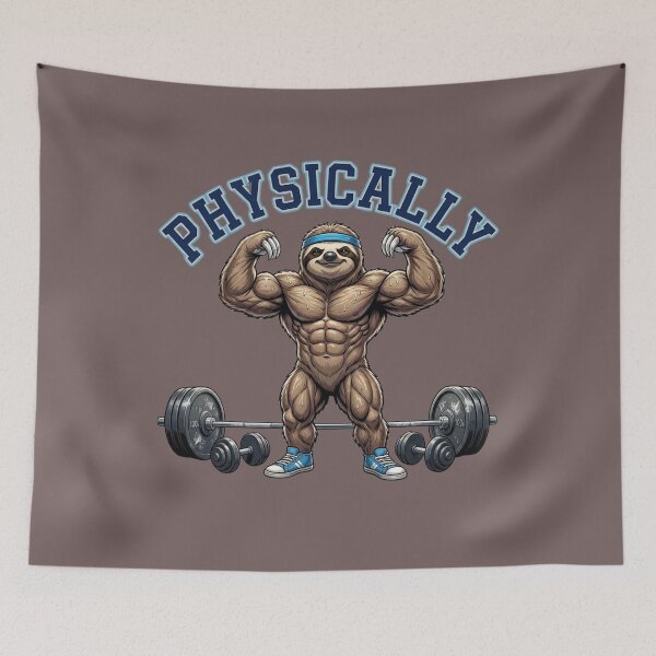 Item preview, Physically Strong Sloth Gym Workout designed and sold by HANG ON STUDIO .