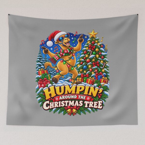 Item preview, Humpin' Around the Christmas Tree Funny Christmas Camel – Gift – Funny Camel T-Shirt Gift for Camel Lovers designed and sold by Camel & Quirk.