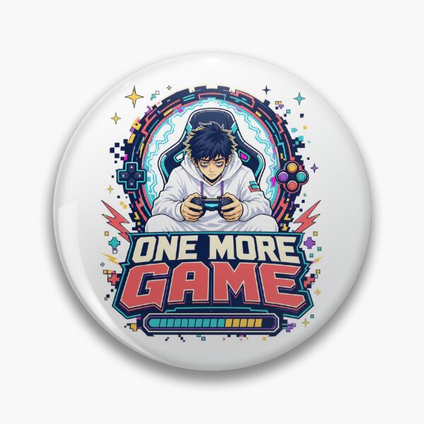 Item preview, One More Game Retro Gamer Arcade Design — Light Version designed and sold by TheOddPrints.