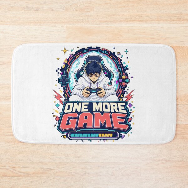 Item preview, One More Game Retro Gamer Arcade Design — Light Version designed and sold by TheOddPrints.