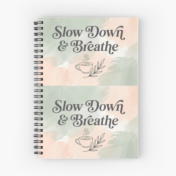 Item preview, Art Slow Down & Breathe Coffee Nature Colors designed and sold by ART ATTACK ZONE.