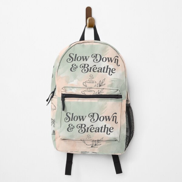 Item preview, Art Slow Down & Breathe Coffee Nature Colors designed and sold by ART ATTACK ZONE.