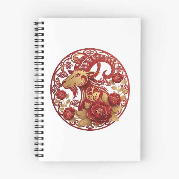 Item preview, Year of the Goat Chinese Zodiac Floral Art designed and sold by taogiauco.