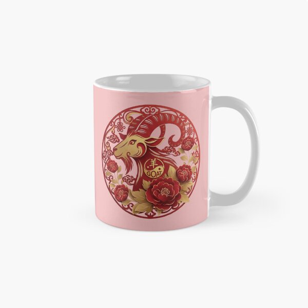 Item preview, Year of the Goat Chinese Zodiac Floral Art designed and sold by taogiauco.