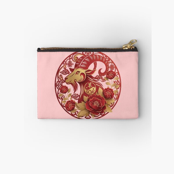 Item preview, Year of the Goat Chinese Zodiac Floral Art designed and sold by taogiauco.