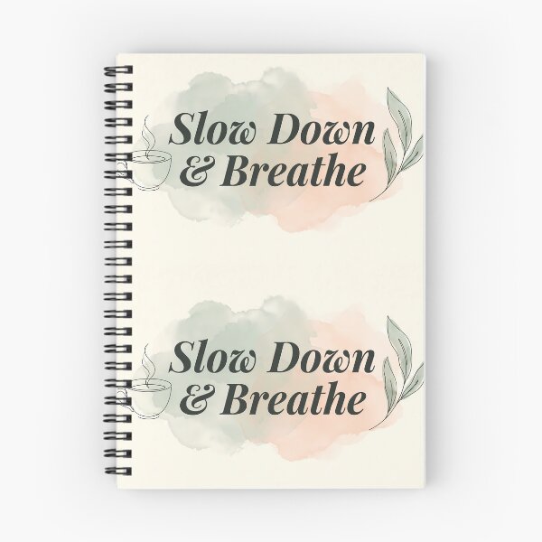 Item preview, Design Slow Down & Breathe Coffee Nature Colors designed and sold by ART ATTACK ZONE.