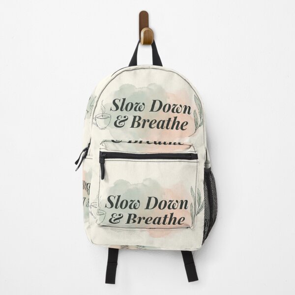 Item preview, Design Slow Down & Breathe Coffee Nature Colors designed and sold by ART ATTACK ZONE.