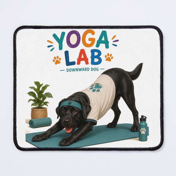 Item preview, Yoga Lab – Labrador Downward-Facing Dog designed and sold by Goodthingstree.