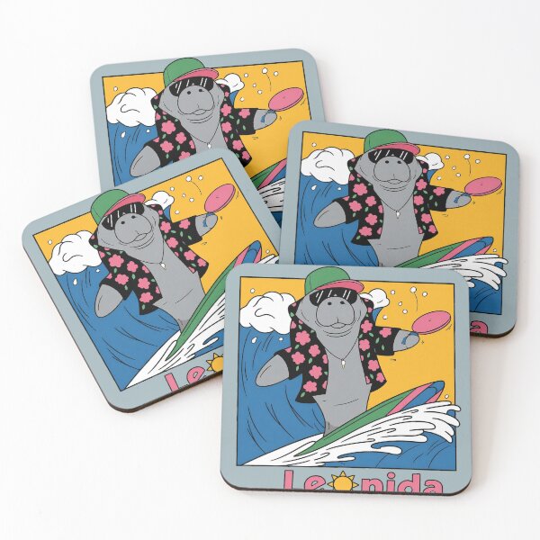 Item preview, Leonida – The Ultimate Surfer Manatee ?☀️ designed and sold by Aiperlapse.