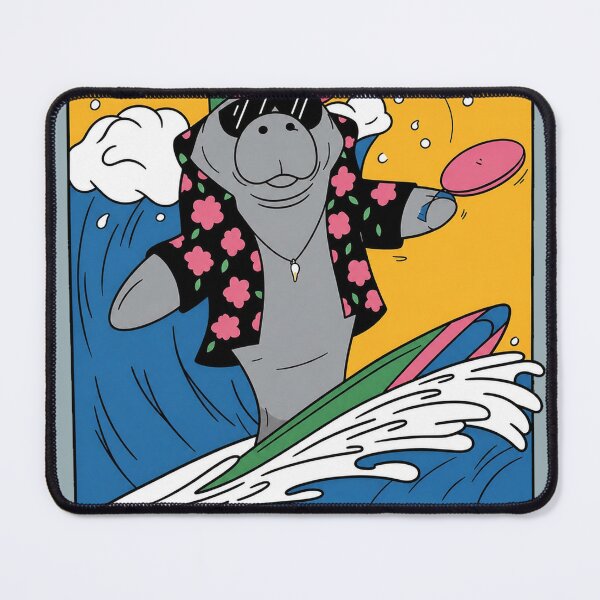 Item preview, Leonida – The Ultimate Surfer Manatee ?☀️ designed and sold by Aiperlapse.