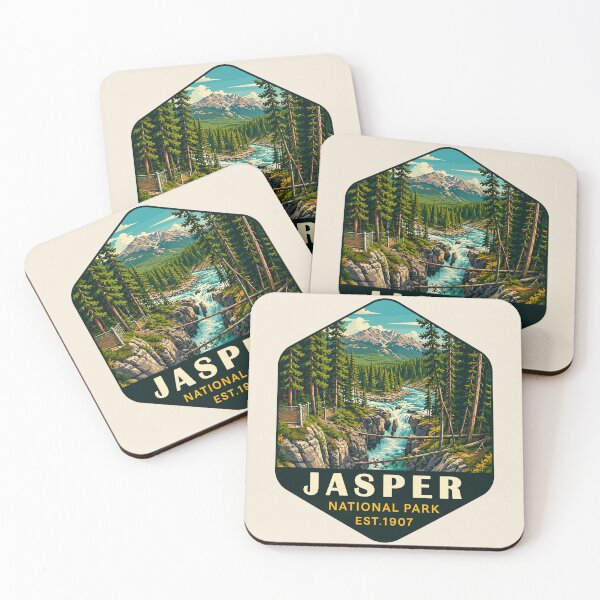 Item preview, Jasper National Park Canada – Vintage Retro Mountain Adventure designed and sold by Gideon Emmerich.