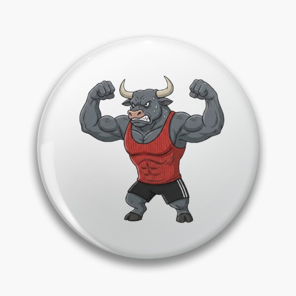Item preview, Bull Biceps Flex Gym Design designed and sold by Terrific Arts Shop.