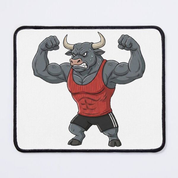 Item preview, Bull Biceps Flex Gym Design designed and sold by Terrific Arts Shop.