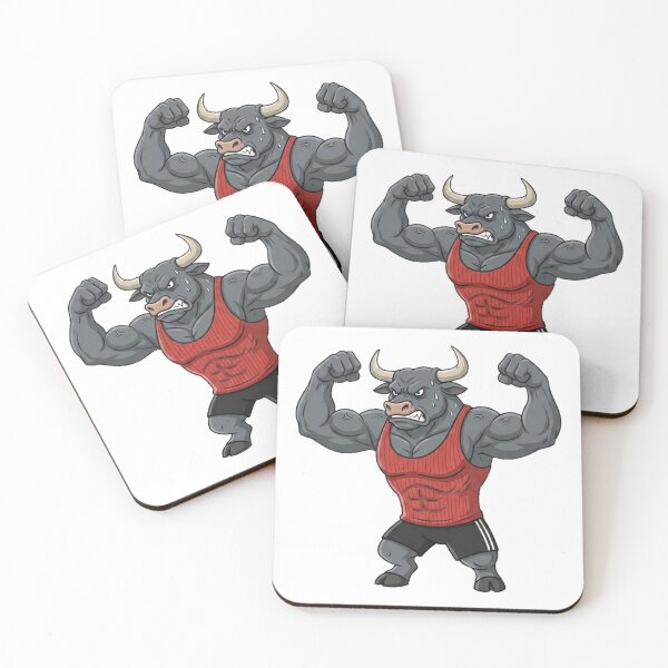 Item preview, Bull Biceps Flex Gym Design designed and sold by Terrific Arts Shop.