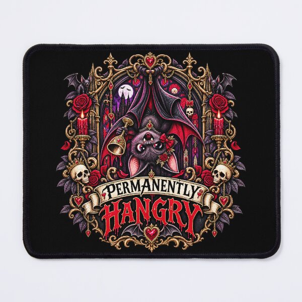 Item preview, Permanently Hangry Gothic Vampire Bat designed and sold by TheInkRaven.