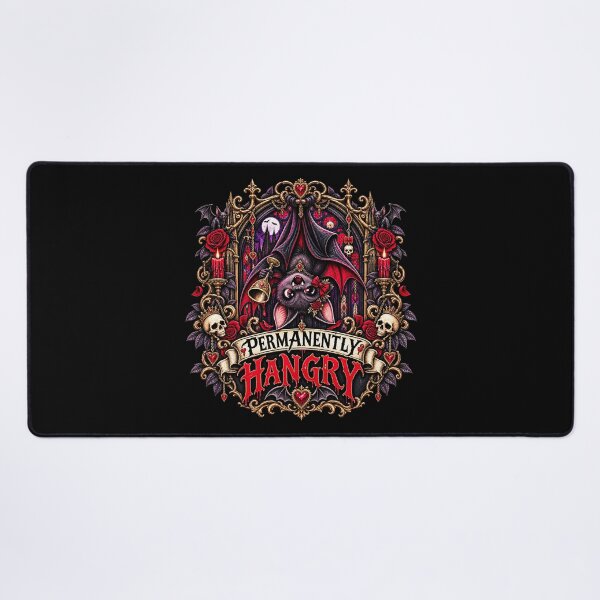 Item preview, Permanently Hangry Gothic Vampire Bat designed and sold by TheInkRaven.