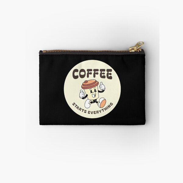 Item preview, Funny Retro Coffee Mascot - Coffee Starts Everything. designed and sold by MyHappyArtShop.