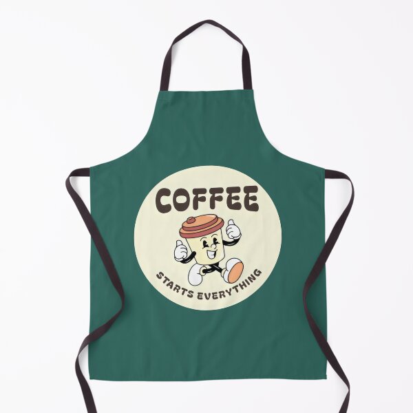 Item preview, Funny Retro Coffee Mascot - Coffee Starts Everything. designed and sold by MyHappyArtShop.