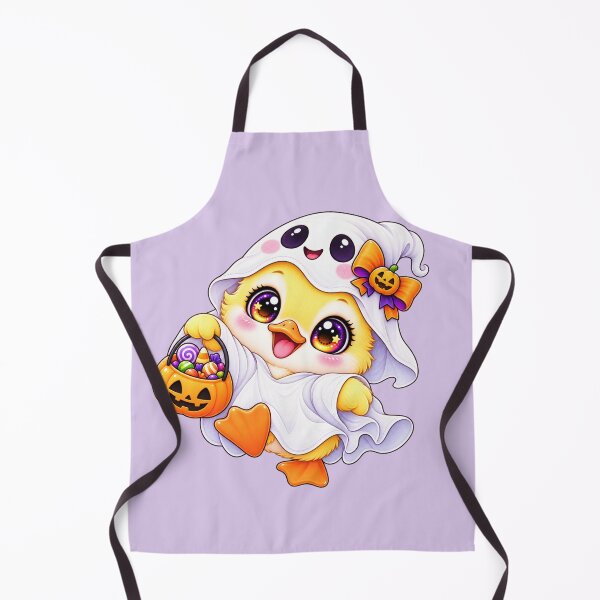 Item preview, Kawaii Ghost Duckling Sticker Art – Cute Chibi Halloween Illustration designed and sold by MagicMakerPh.